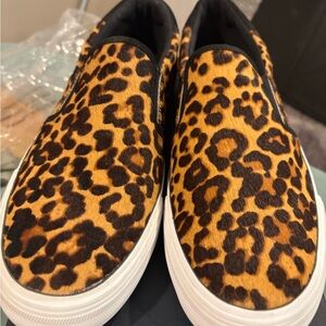 Tommy Hilfiger Medium Brown Slip-On Sneakers